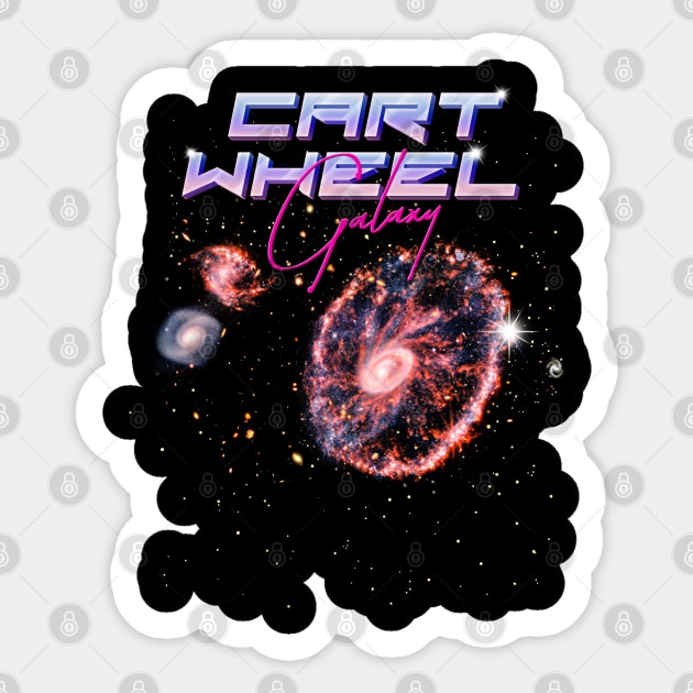 The James Webb Space Telescope Cartwhell galaxy Sticker by opippi